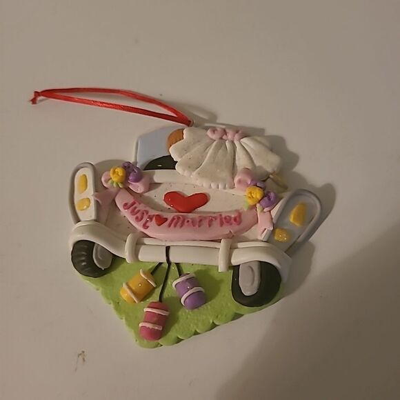 Just Married Ornament - Picture 1 of 2